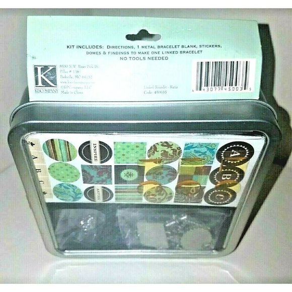 DIY Bracelet Kit Silver Link Blank Victorian Style - Picture 3 of 6